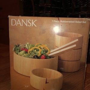 Dansk Rubberwood Salad Set.